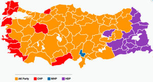 provinces won by political parties during the elections of June 2015