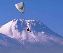 parachuting around Hasan Mountain