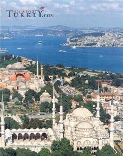 Istanbul old city from air