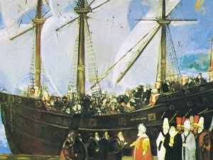 Jews landing in Istanbul in 1492