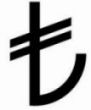 Currency sign for Turkish Lira